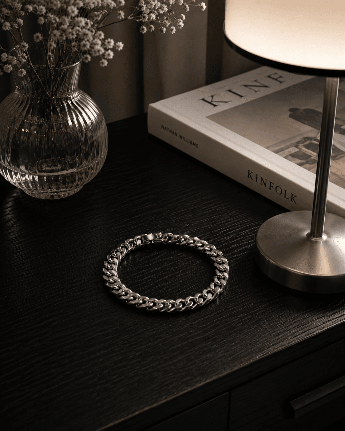 Gelang Tangan Pria Premium (Silver) - view 1