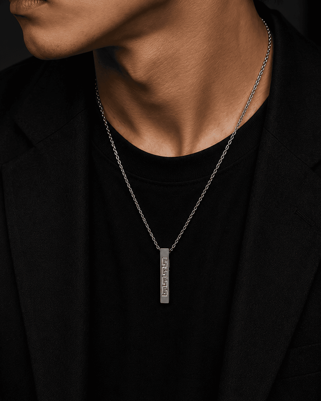 Kalung Pria Minimal Bar Premium - view 1