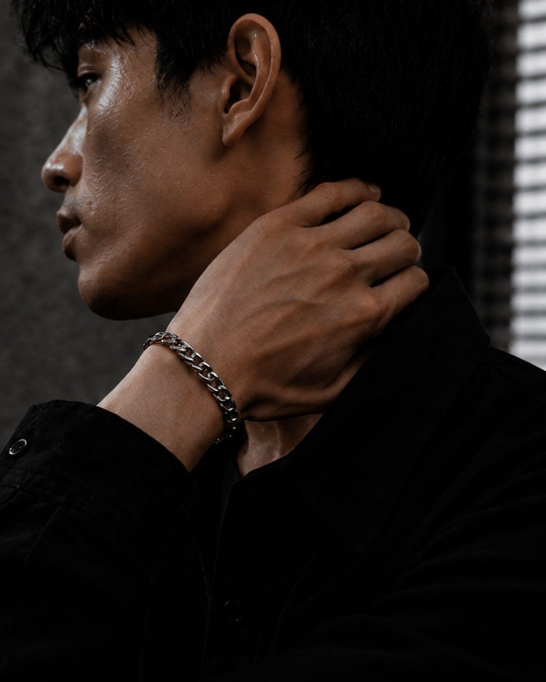Gelang Tangan Pria Premium (Silver) - view 2