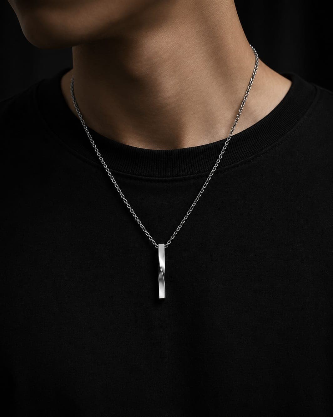 Kalung Pria Spiral Premium - view 2